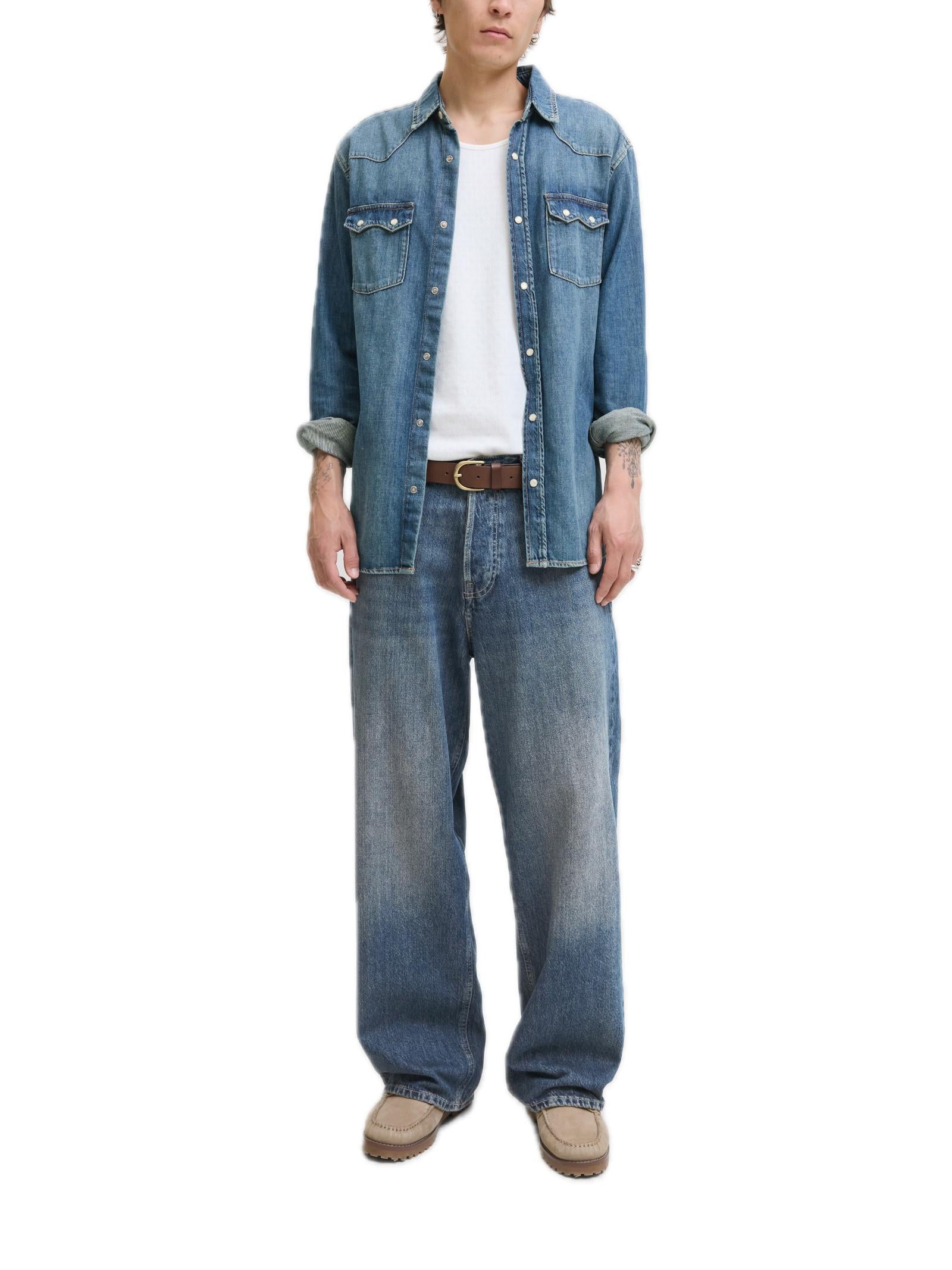 Jeans Jack & Jones Dave Blue Denim Baggy 12283806 /BLUE DENIM JACK & JONES 