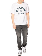 T-shirt Calvin Klein Jeans Bianco Graphic LV04RE810G YAA CALVIN KLEIN 