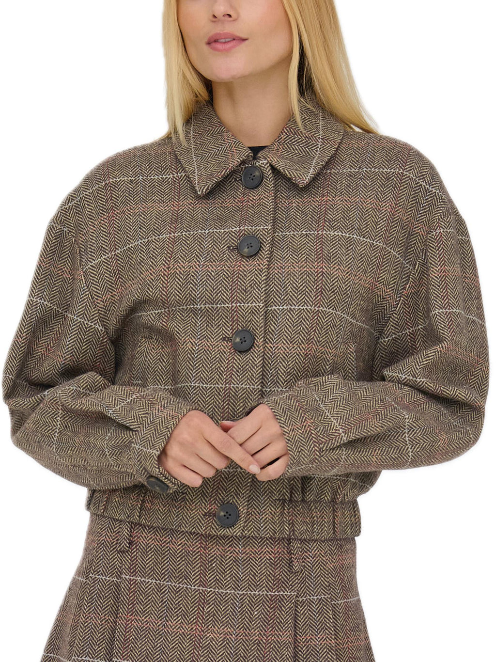 Giubbotto Only Ricca Marrone con colletto 15356760 /Seal Brown ONLY 