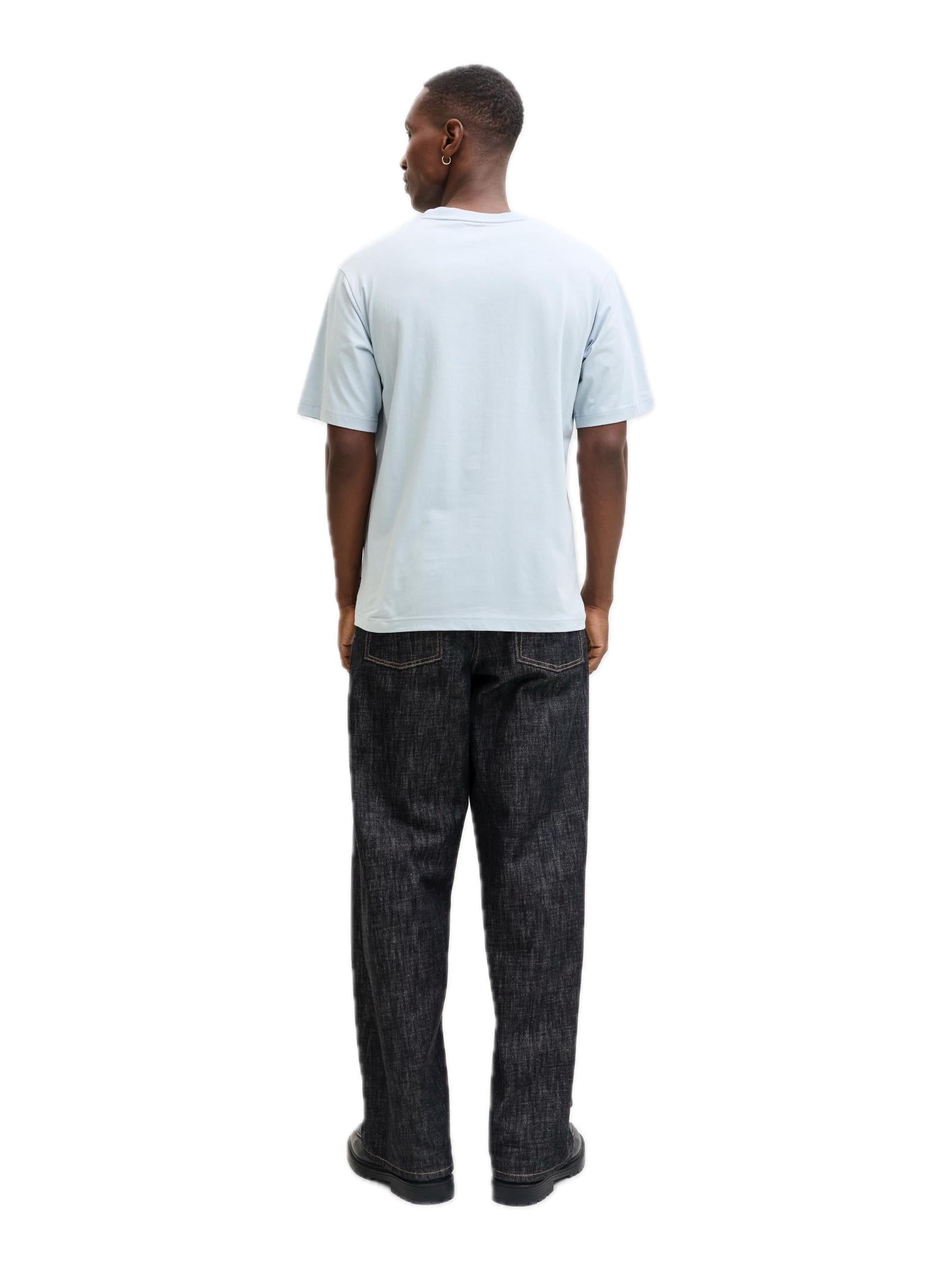 T-shirt Jack & Jones Archive Celeste con mini logo gommato 12287990 /Celestial Blue JACK & JONES 