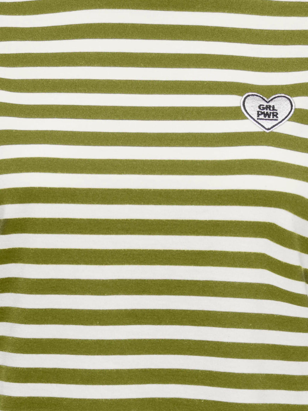 T-shirt Only Livina Verde bianco a maniche corte a righe 15359677 /Cardamom Seed ONLY 