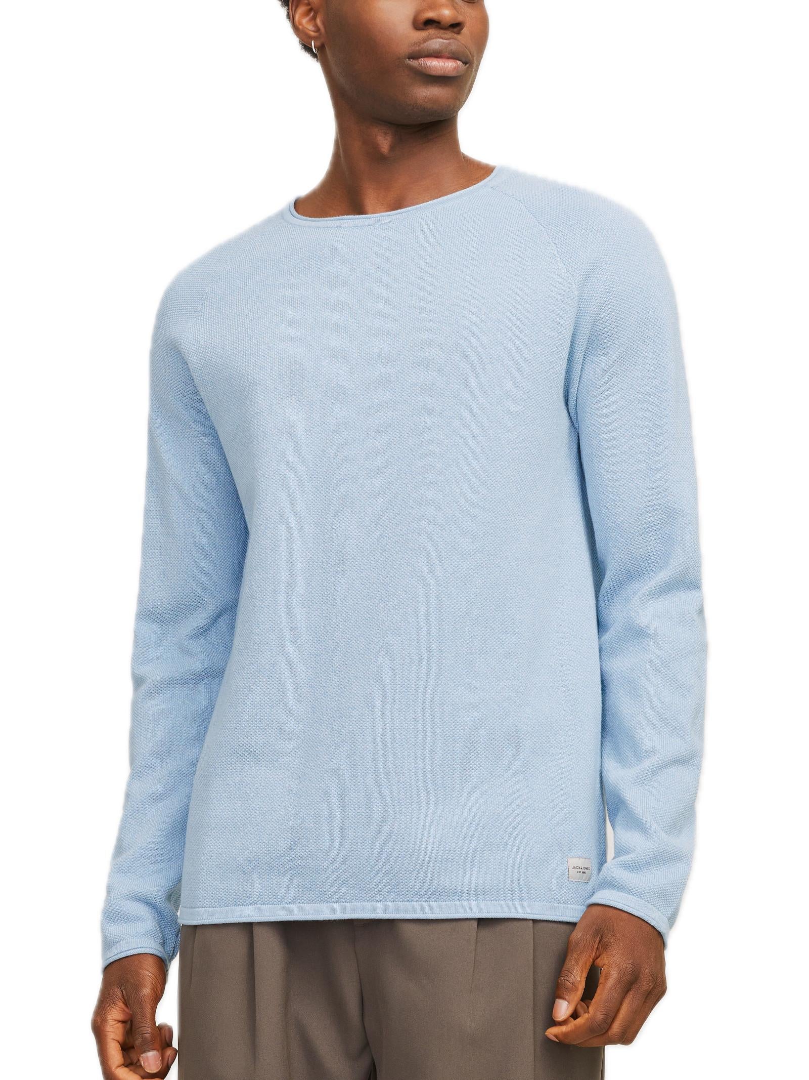 Maglia Jack & Jones Hill Celeste girocollo 12157321 /Cashmere Blue JACK & JONES 