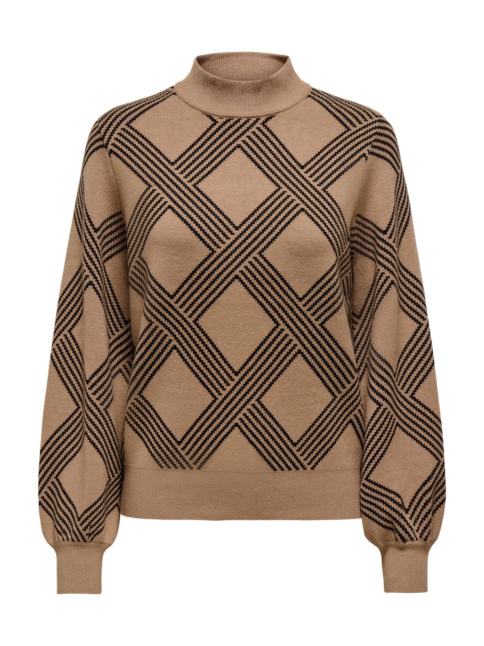 Maglia Only Anny Nocciola collo alto 15327635 /Cocoa Créme ONLY 