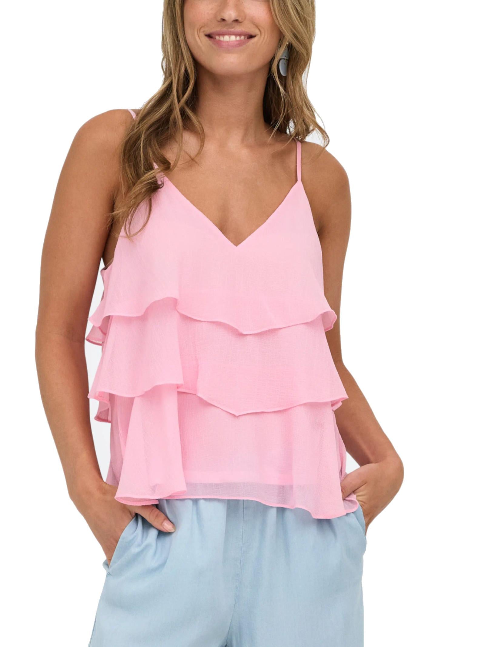 Top Only Rosa Linn volant 15351364 /Romance Rose ONLY 