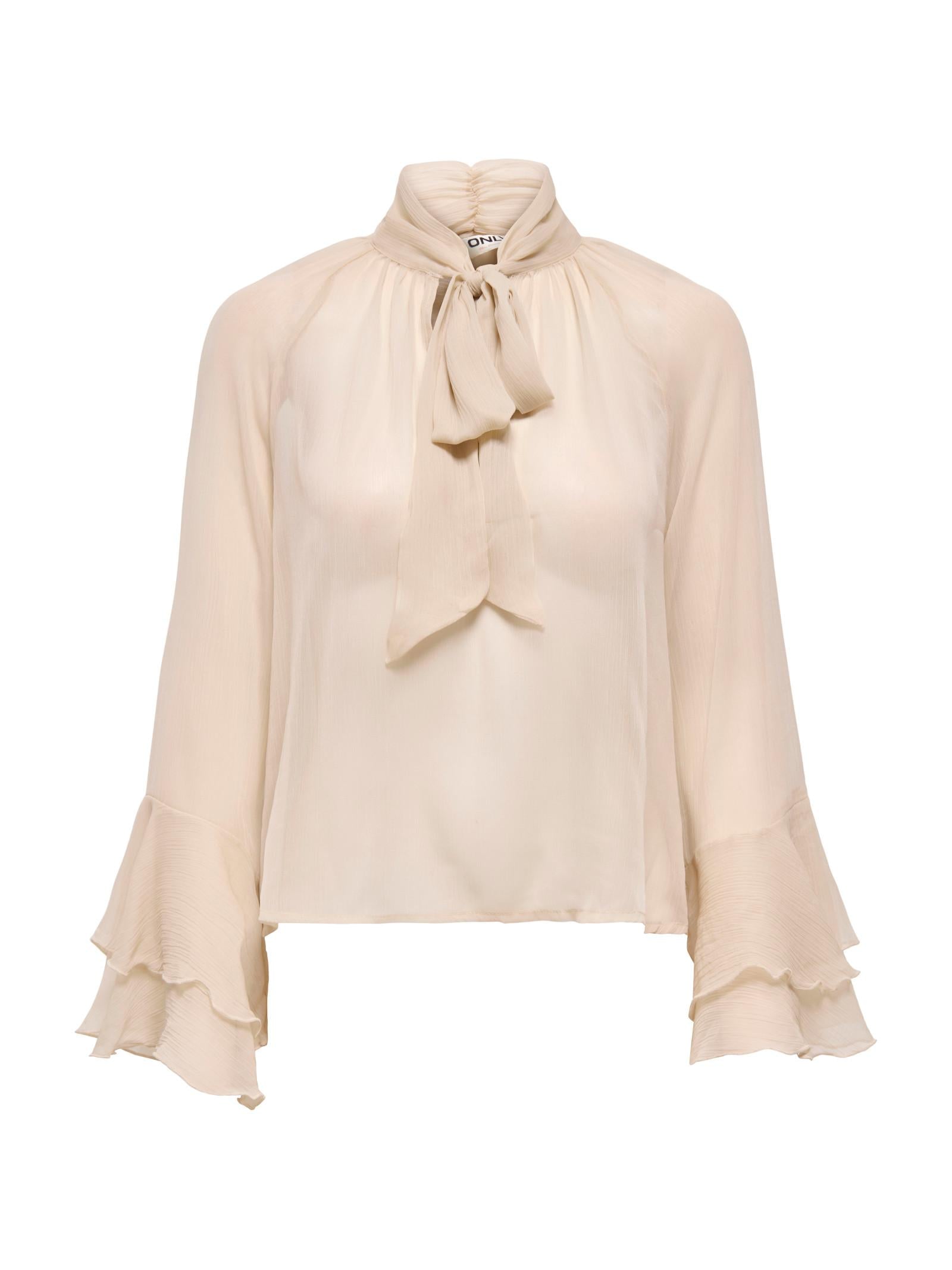 Blusa Only Ninna Beige collo annodato 15367241 /Oxford Tan ONLY 