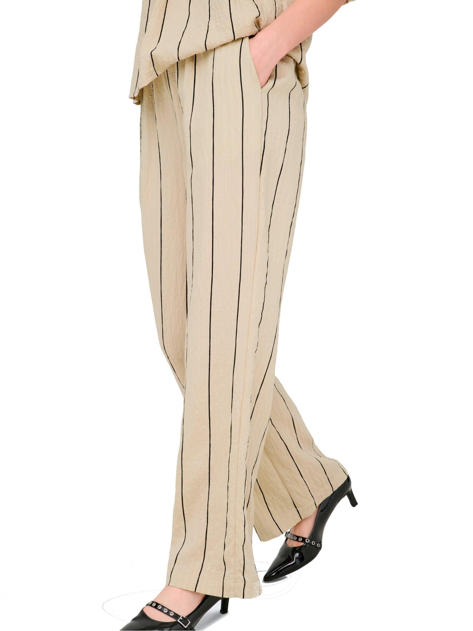 Pantalone JDY Yava Beige Wide 15372484 /Eucalyptus JDY 