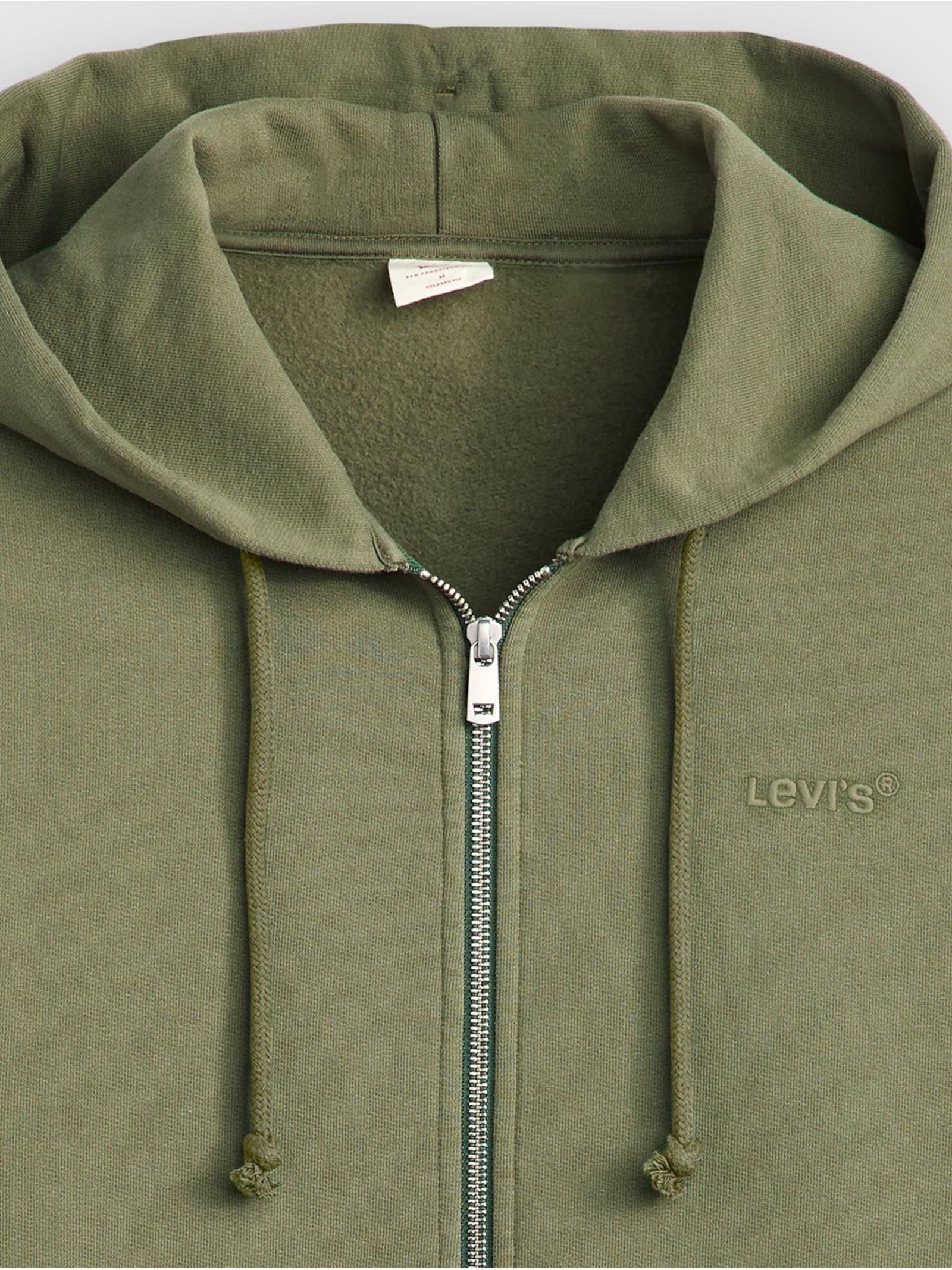Felpa Levi's®  Autenthic Verde full zip  girocollo A926500 03 LEVI'S® 