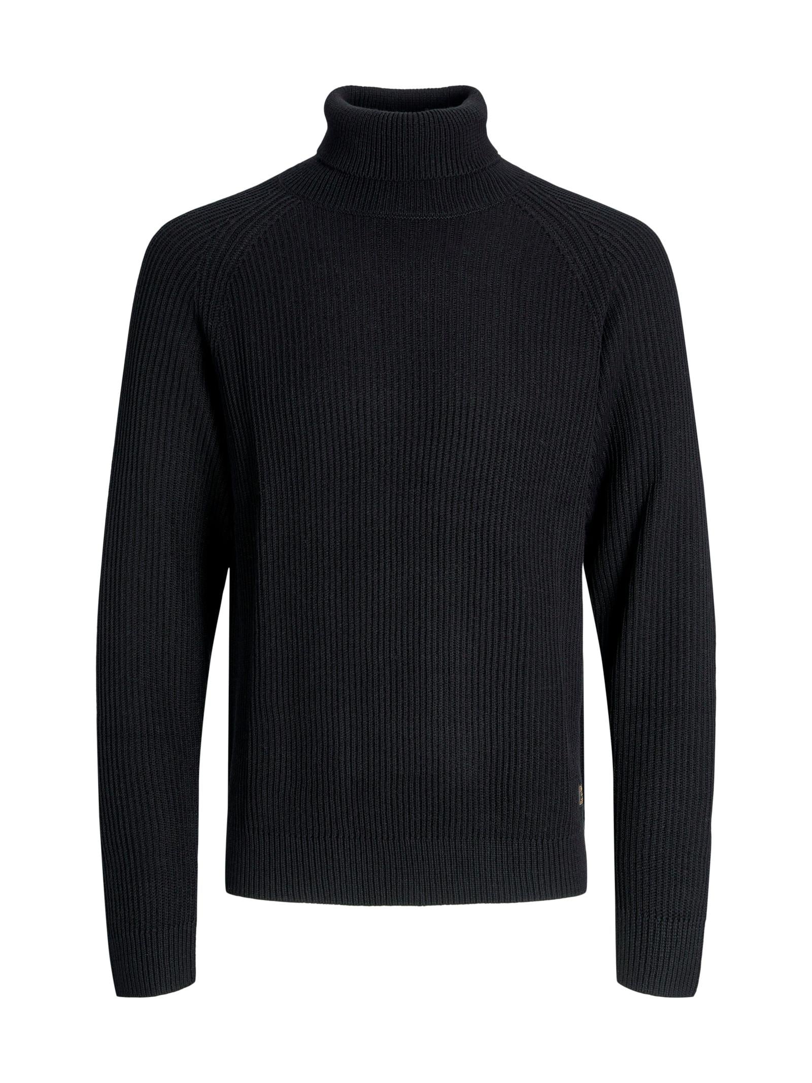 Maglia Jack & Jones Pannel Nero collo alto 12278918 /Black JACK & JONES 