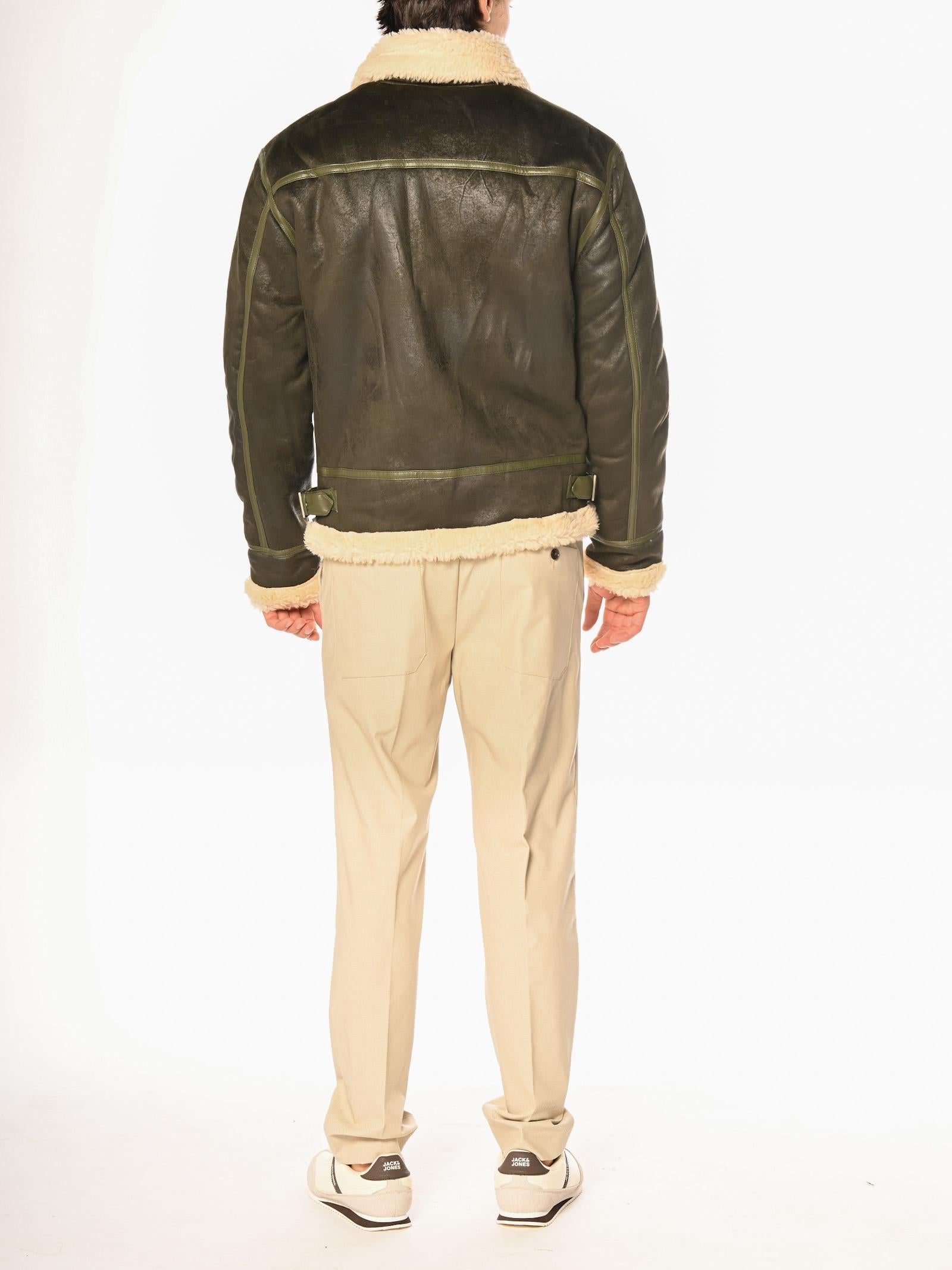 Bomber Gianni Lupo Verde Montone GL9800 VERDE GIANNI LUPO 