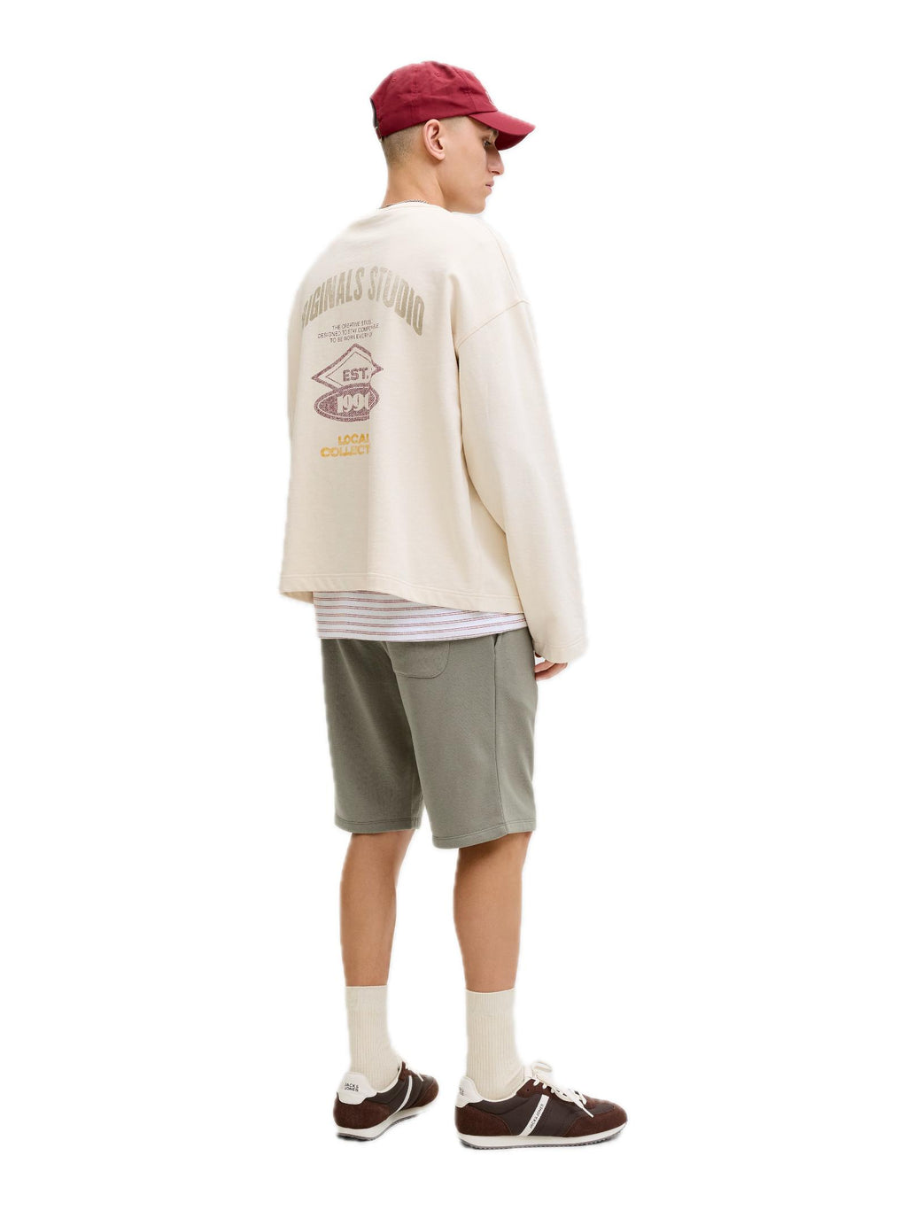 Bermuda Jack & Jones Gordon Verde in felpa 12249285 /Vetiver JACK & JONES 