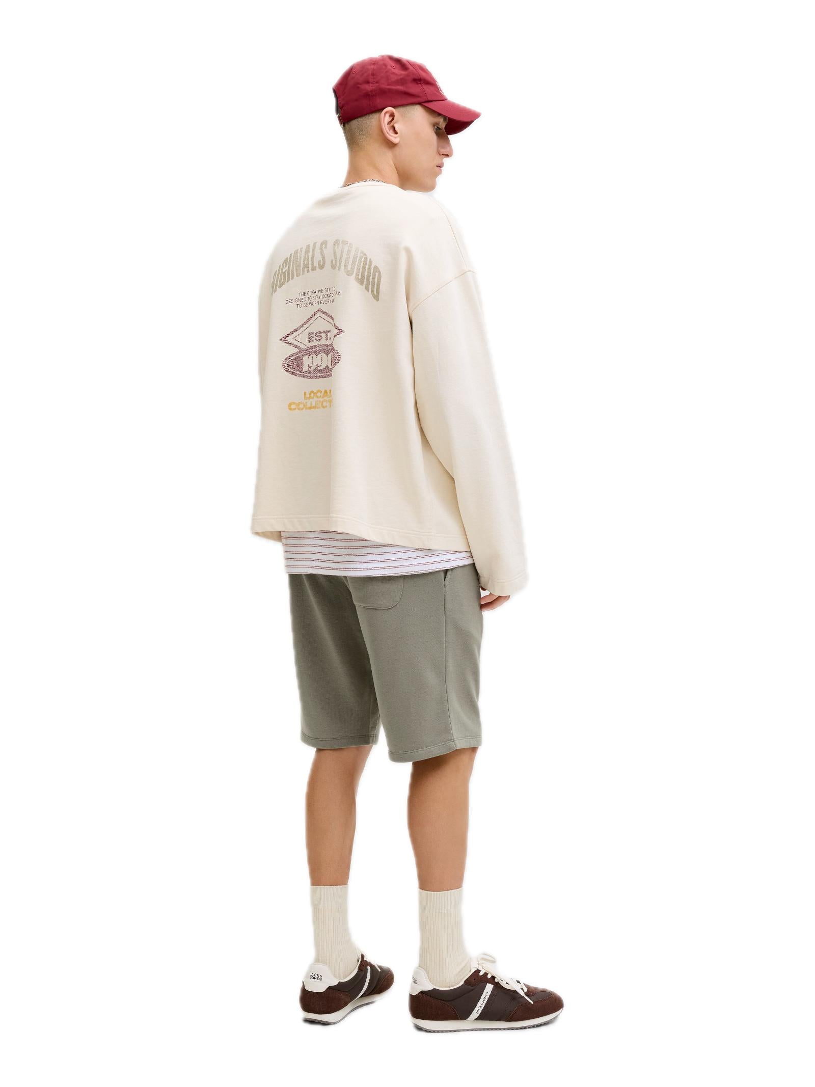 Bermuda Jack & Jones Gordon Verde in felpa 12249285 /Vetiver JACK & JONES 