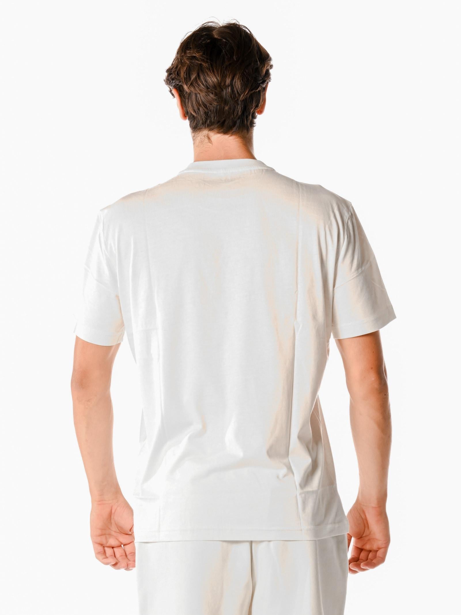 T-shirt Emporio Armani Bianco/Nero logo grande 7M000898 M1166 EA7 