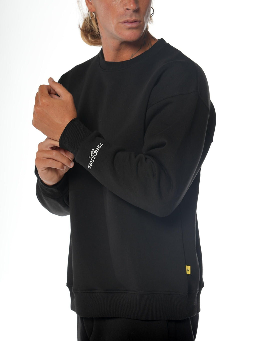 Felpa Superculture Nero Over basic BLAKE NERO SUPERCULTURE 