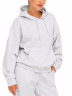 Felpa Only Best Grigia con cappuccio. 15338730 /Light Grey Melange ONLY 