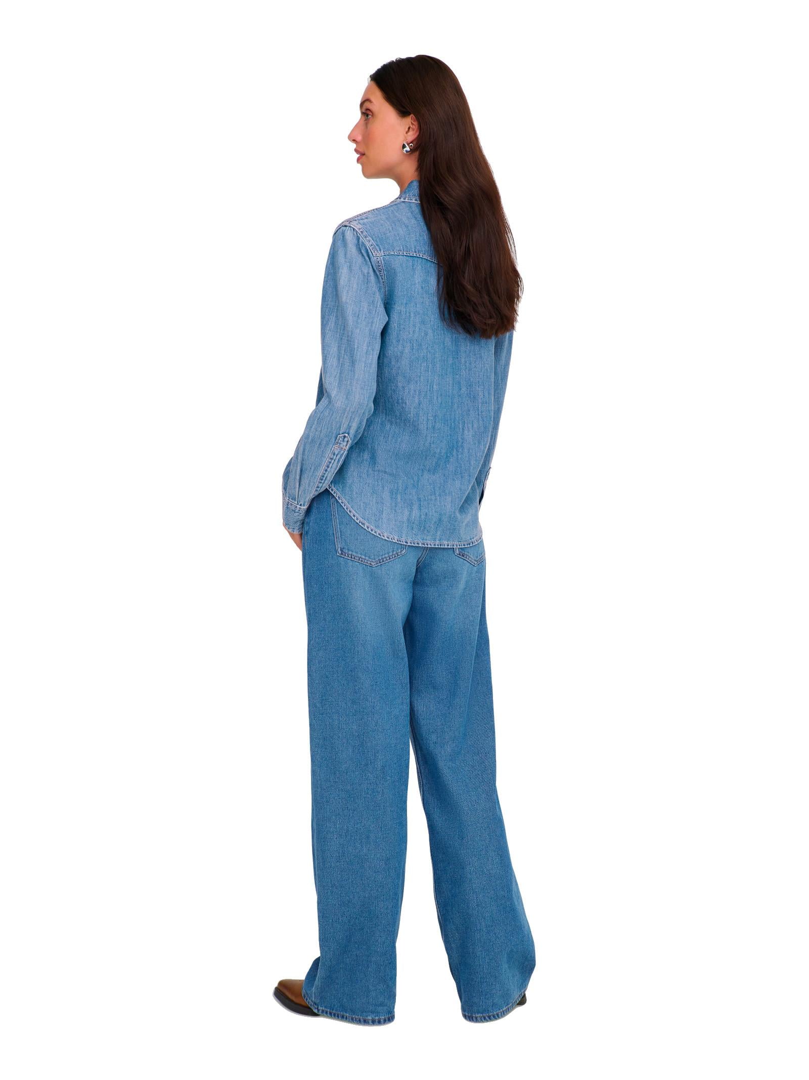 Camicia Only Charlize in denim Slim fit 15364777 /Medium Blue Denim ONLY 