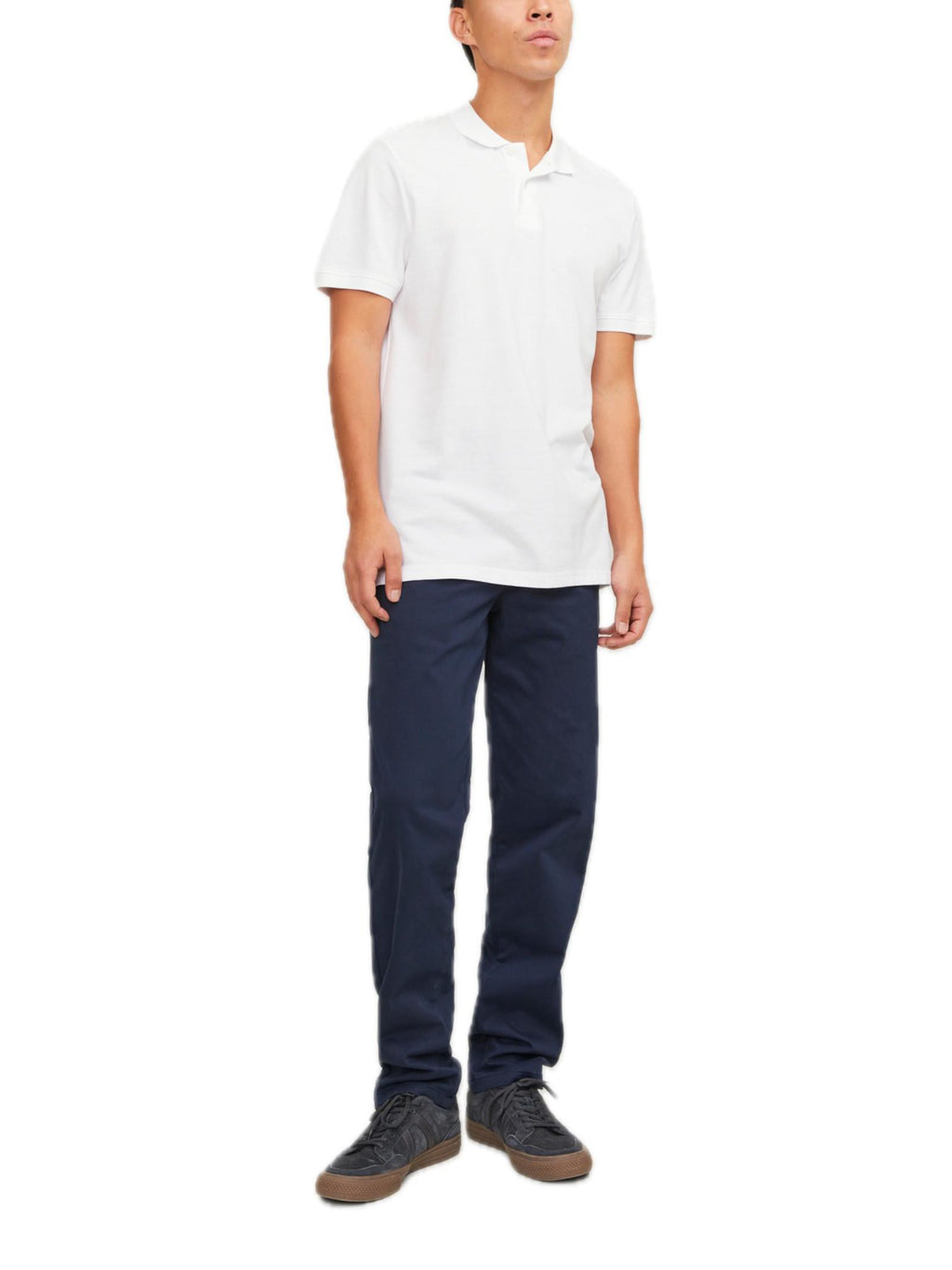 Polo Jack & Jones Basic Bianco 12136516 /White JACK & JONES 