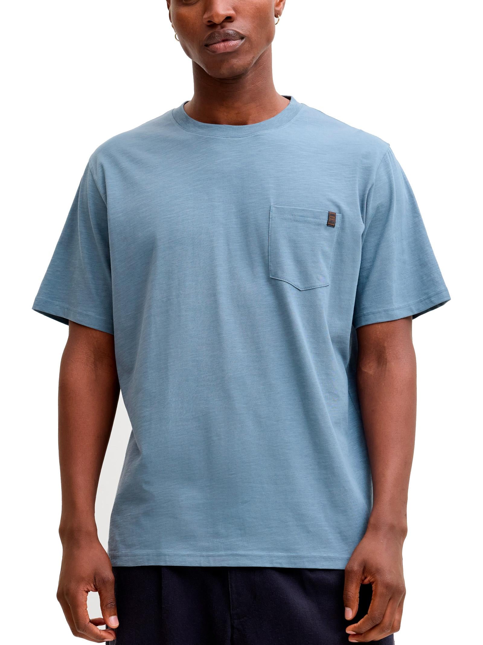 T-shirt Jack & Jones Dover Avio con taschino 12288897 /Blue Mirage JACK & JONES 
