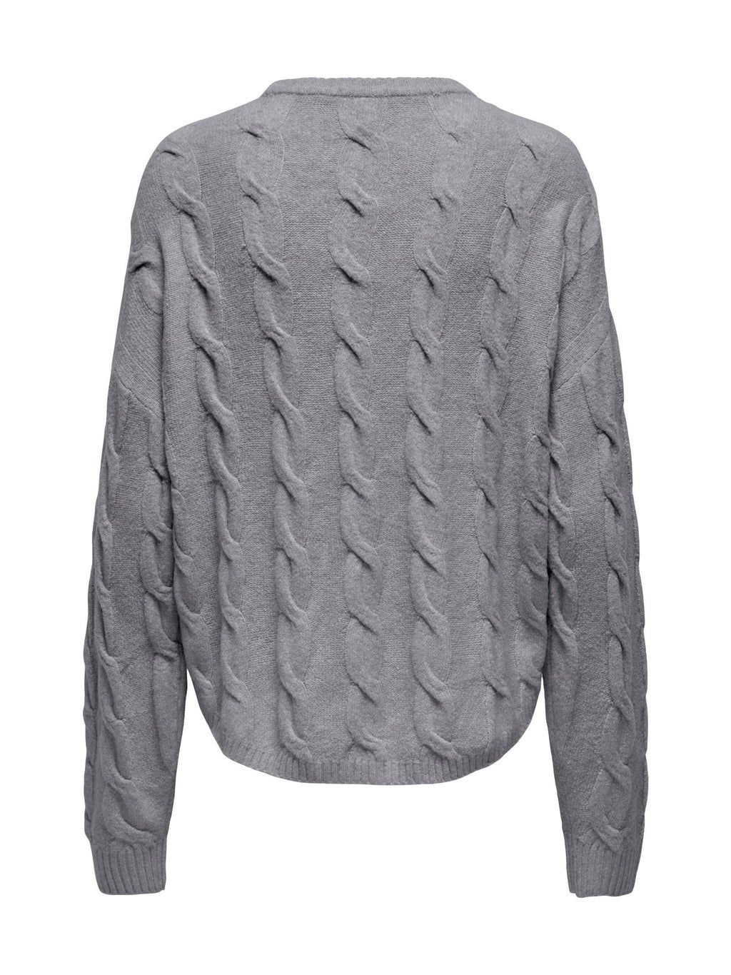 Maglia Only Jeanet Grigio con orlo stondato 15350361 /Medium Grey Melange ONLY 