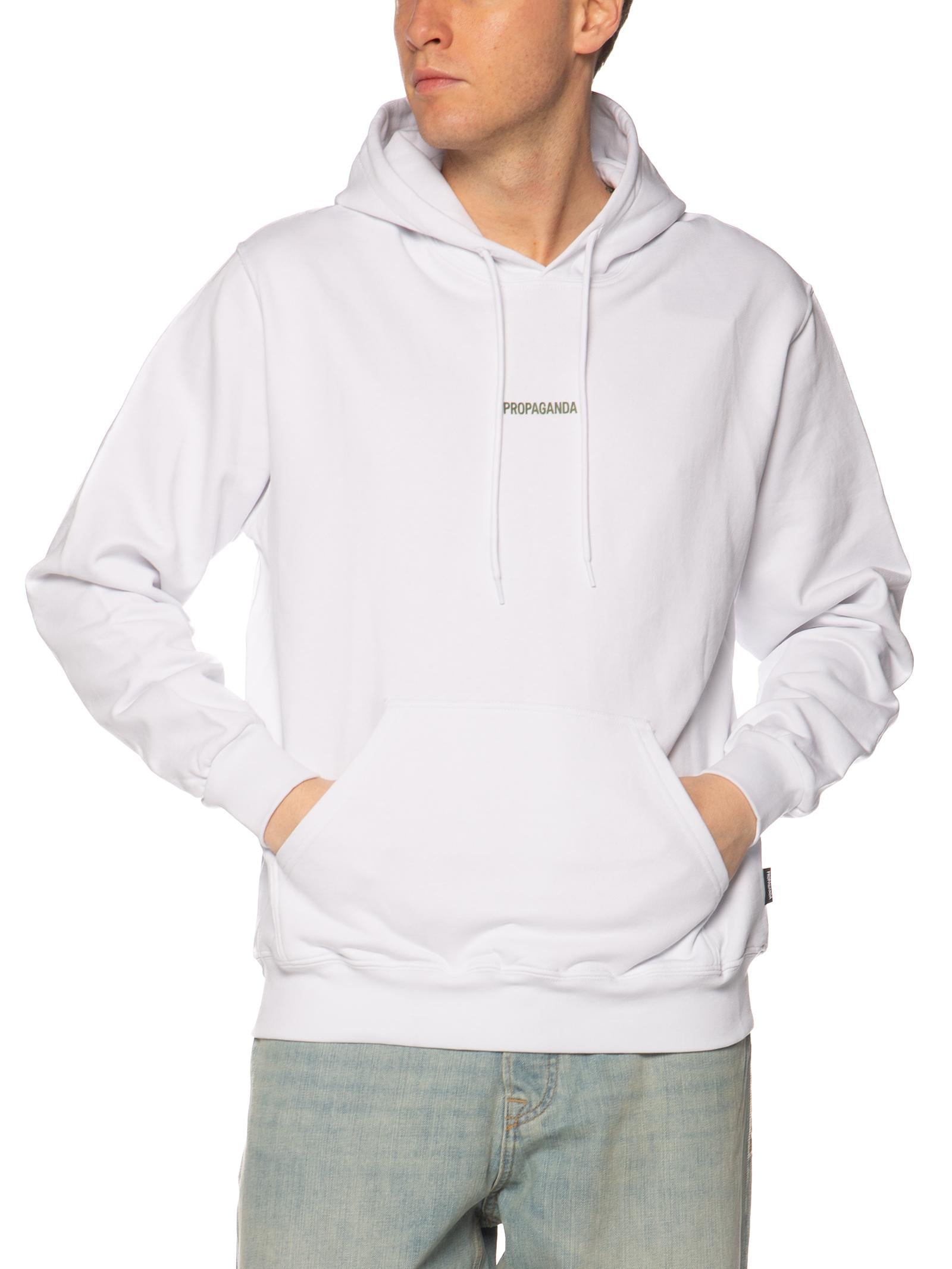 Felpa Propaganda Bianco Ribs Python FE555 BIANCO PROPAGANDA 