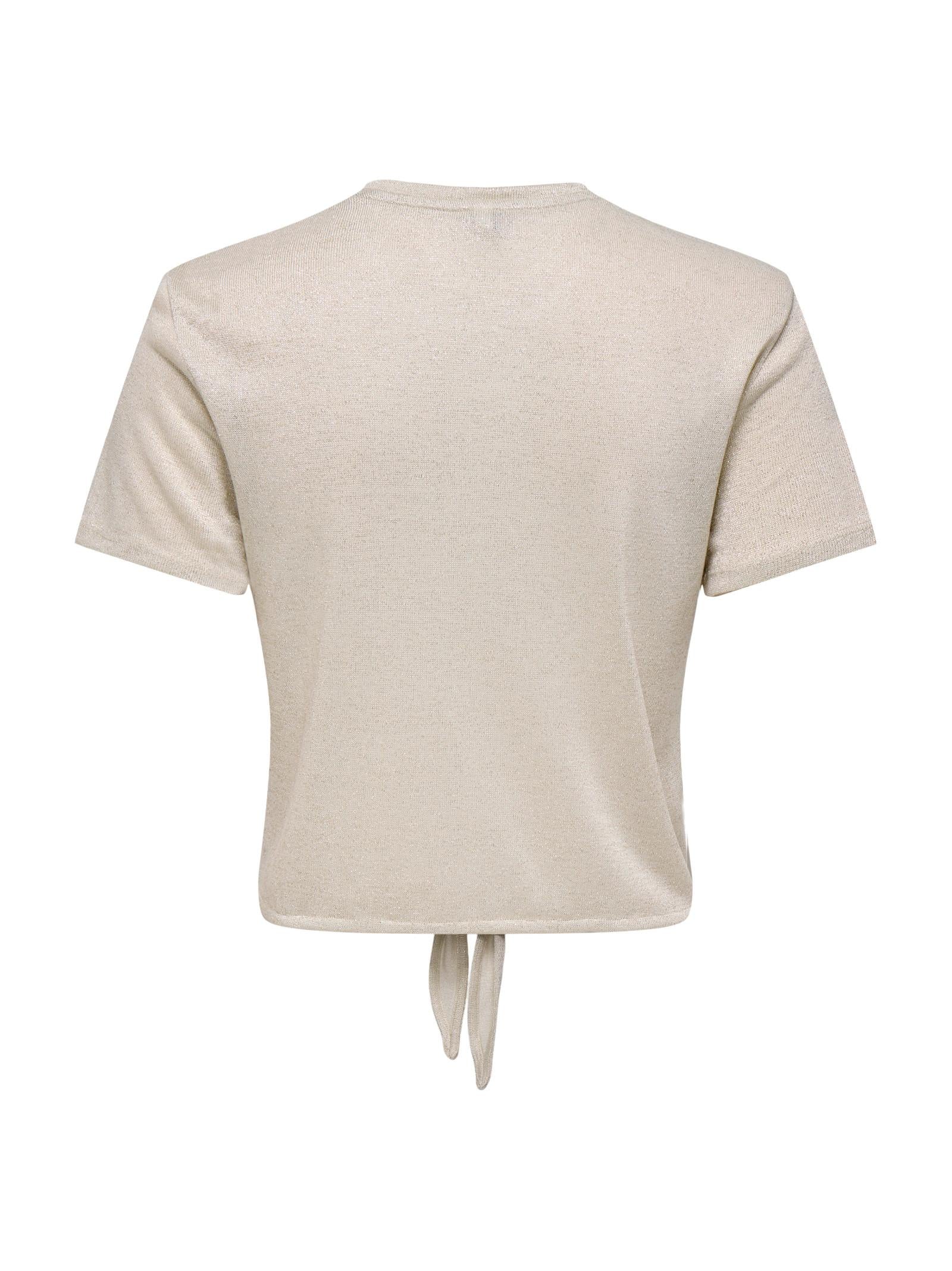 T-shirt Only Beige Amber con nodo 15346643 /Cloud Dancer ONLY 