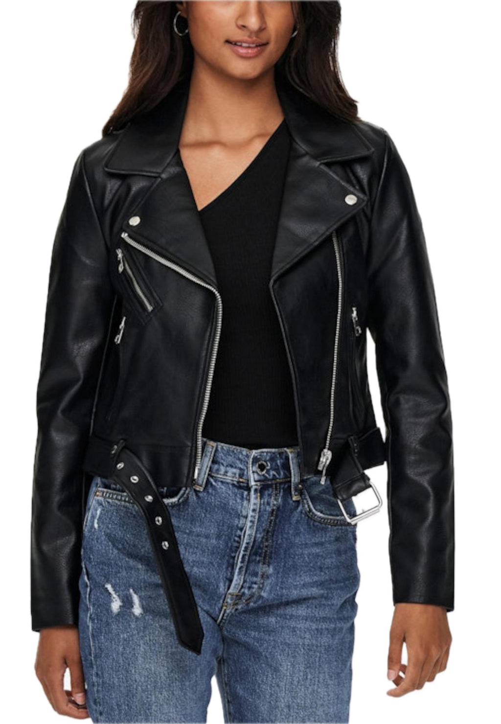 Biker Only Nero Vera in Ecopelle 15232135 /Black ONLY 