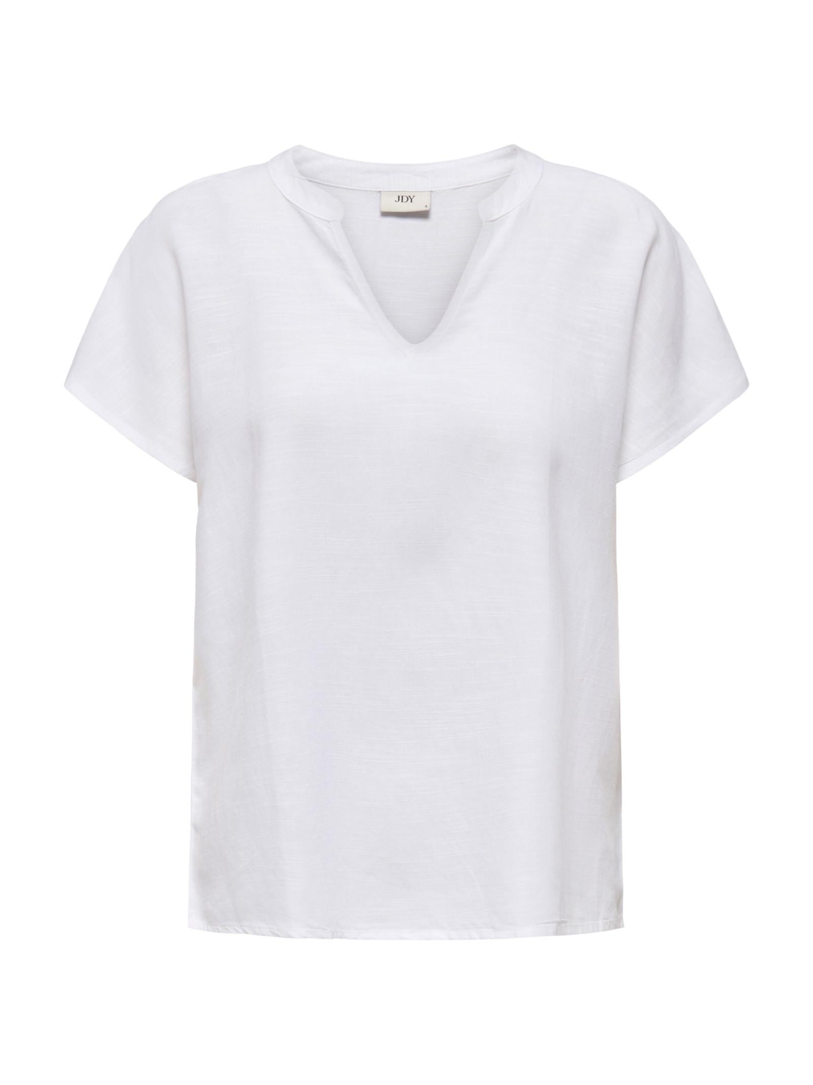 T-shirt JDY Caya Bianco scollo a V 15346547 /Bright White JDY 