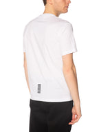 T-shirt Emporio Armani Bianco logo piccolo 8NPT25 1100 EA7 