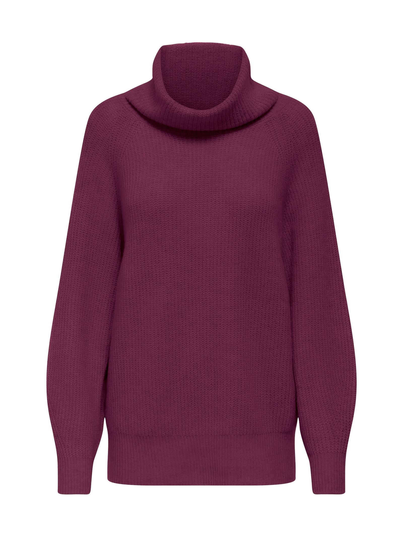 Maglia Only Whitney Bordeaux collo alto 15353187 /Mauve Wine ONLY 