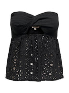 Top Only Nero Aurora a tubo 15344871 /Black ONLY 