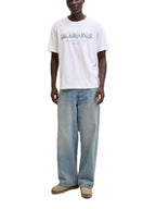T-shirt Jack & Jones Devin Bianco con stampa 12290173 /Bright White JACK & JONES 