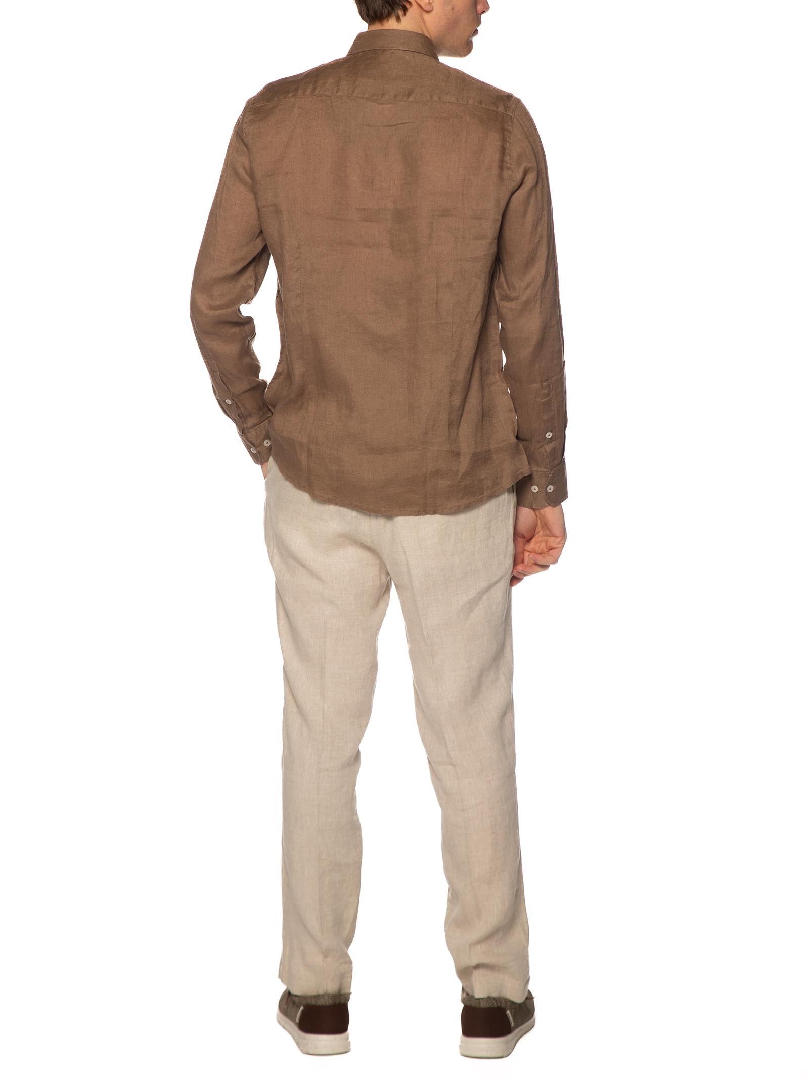 Camicia Seinse Fango in lino CE1081 FANGO SEINSE 