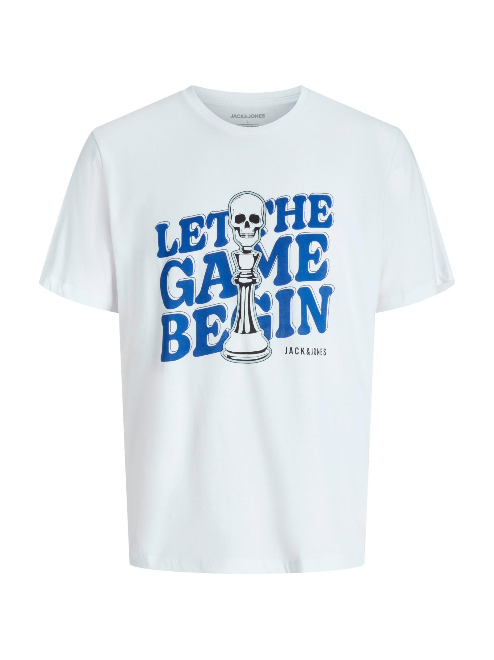 T-shirt Jack & Jones Salli Bianco con stampa 12278530 /White JACK & JONES 