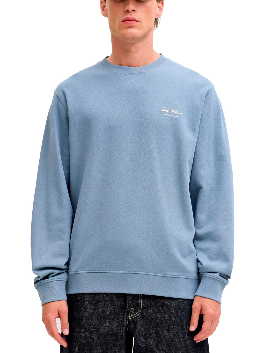 Felpa Jack & Jones Archive Petrolio girocollo 12287995 /Blue Mirage JACK & JONES 