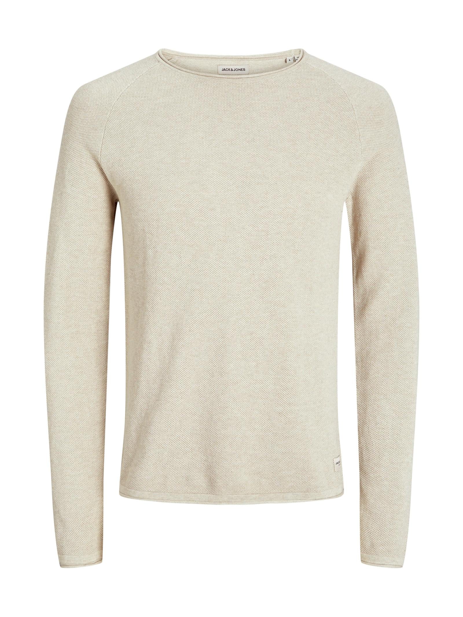 Maglia Jack & Jones Hill Beige girocollo 12157321 /Oatmeal JACK & JONES 