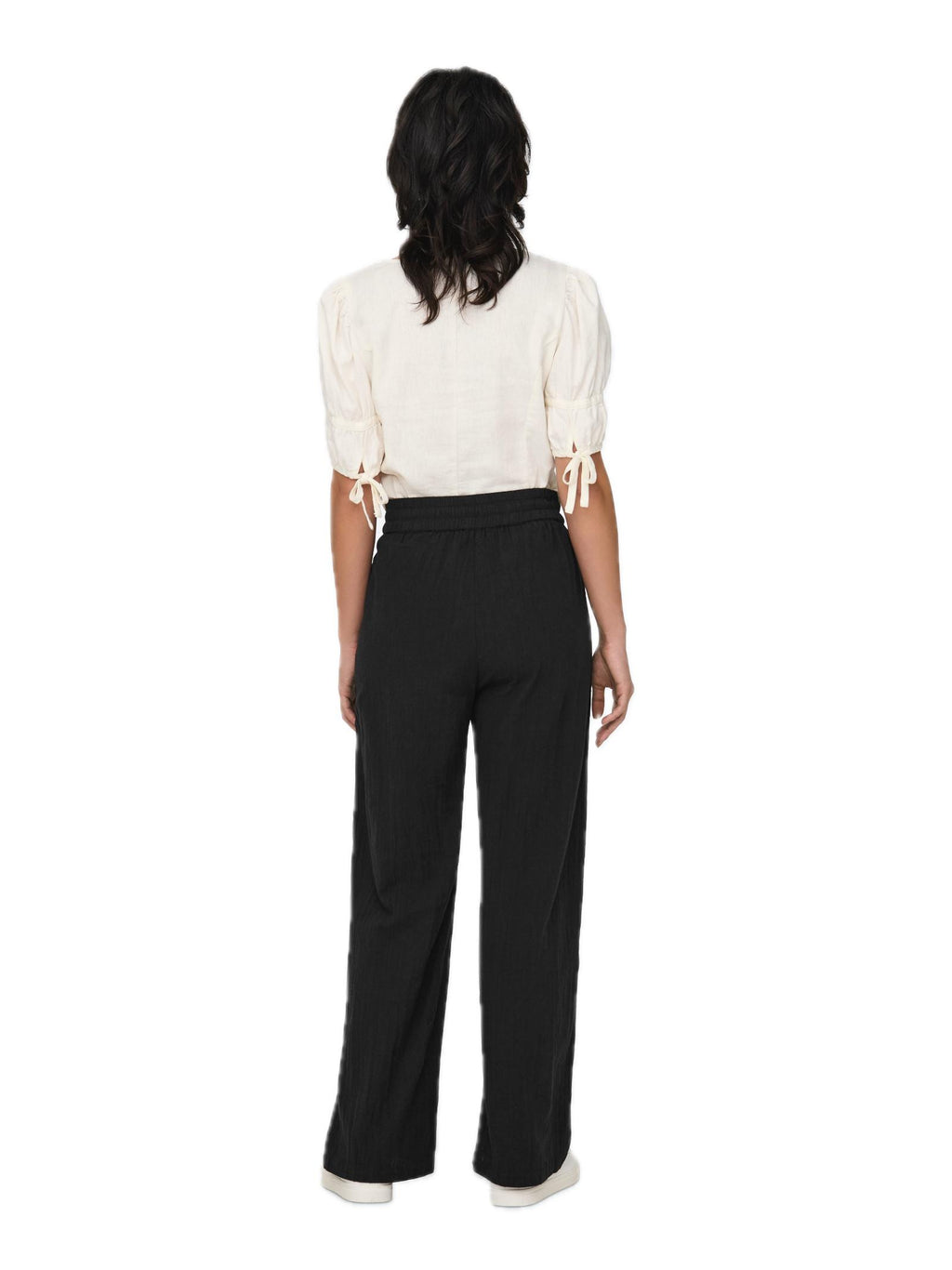 Pantalone Only Nero Tizana vita elasticizzata 15319090 /Black ONLY 