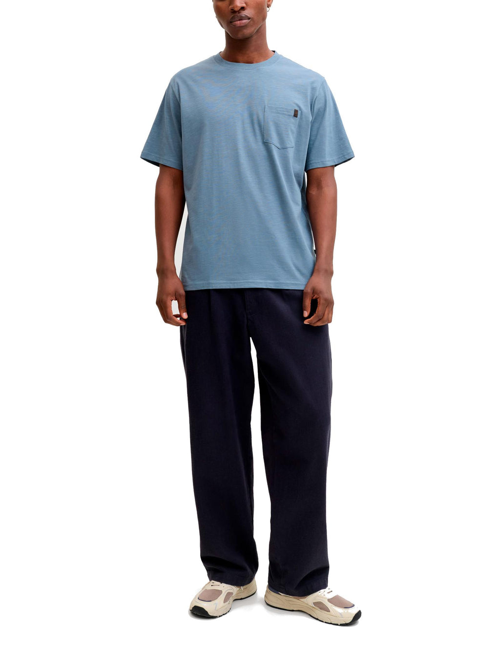 T-shirt Jack & Jones Dover Avio con taschino 12288897 /Blue Mirage JACK & JONES 