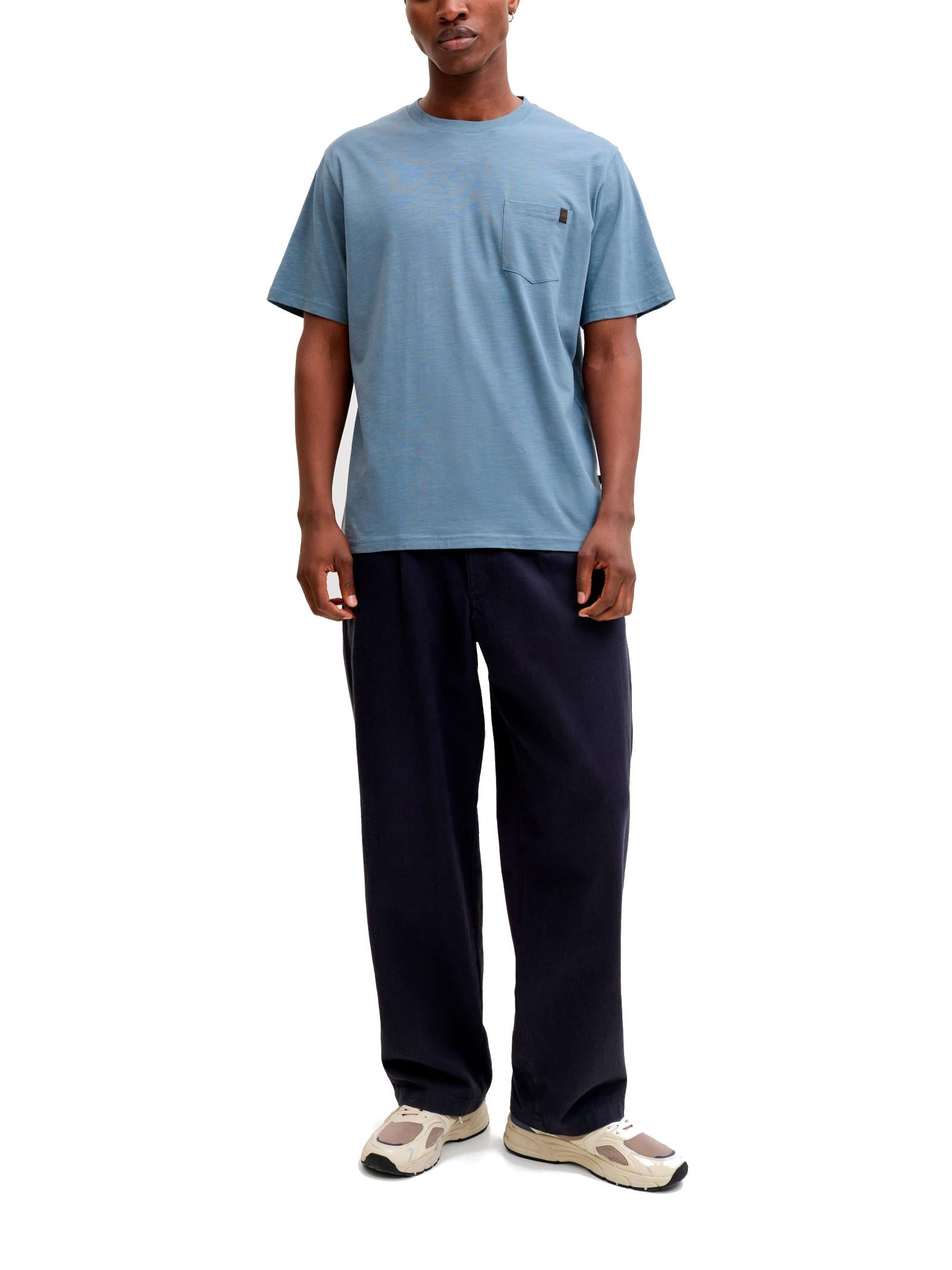 T-shirt Jack & Jones Dover Avio con taschino 12288897 /Blue Mirage JACK & JONES 