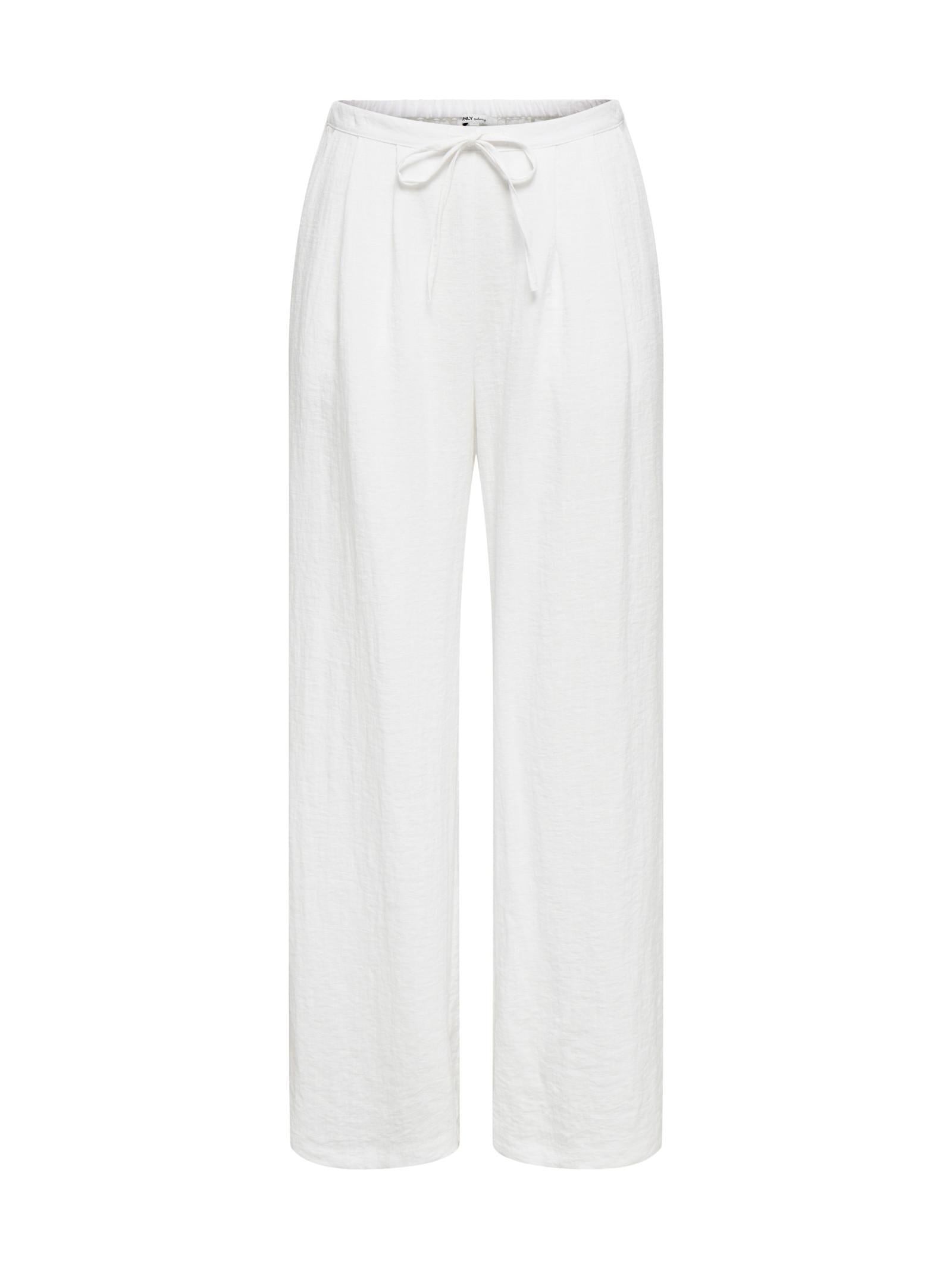 Pantalone Only Bianco Lita con elastico 15370273 /Bright White ONLY 