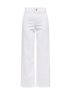 Pantalone Jacqueline De Yong Bianco Iris a zampa 15341269 /White JDY 