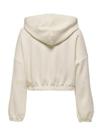 Felpa Only Scarlett Panna con zip 15346449 /Birch ONLY 