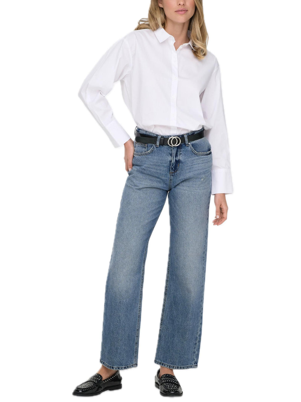 Jeans Only Blue Denim Ella Straight 15337153 /Medium Blue Denim ONLY 