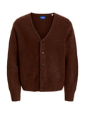 Cardigan Jack & Jones Liverpool Marrone scollo a V 12282854 /Deep Mahogany JACK & JONES 