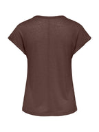 T-shirt Only Marrone Dalila scollo a V 15376094 /Chocolate Martini ONLY 