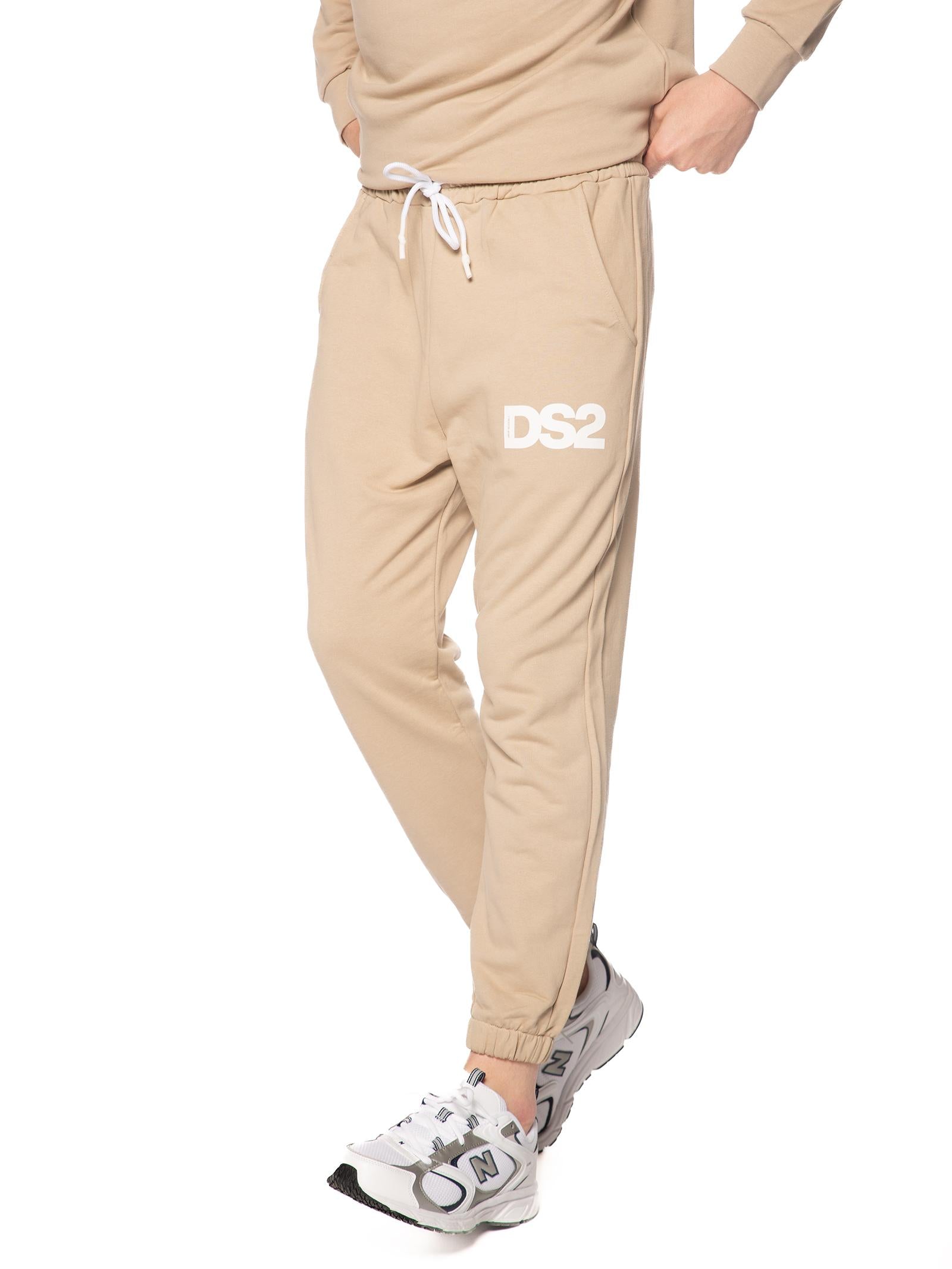 Pantalone DS2 Sabbia Basic in felpa SS26270 SABBIA DS2 