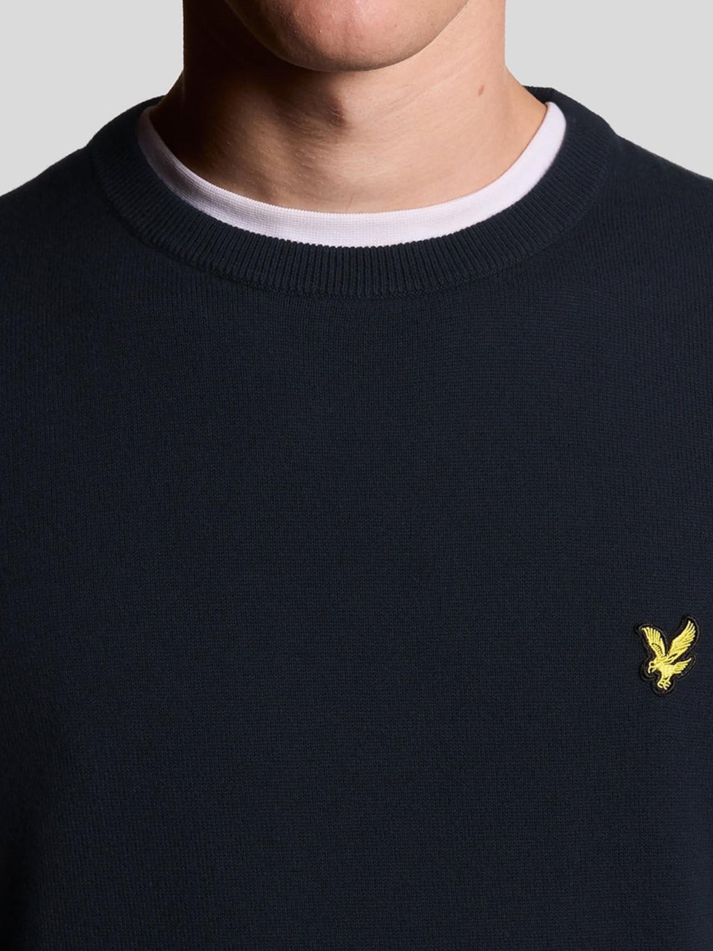 Maglia Lyle & Scott Blu girocollo KN2136V DARK NAVY LYLE & SCOTT 