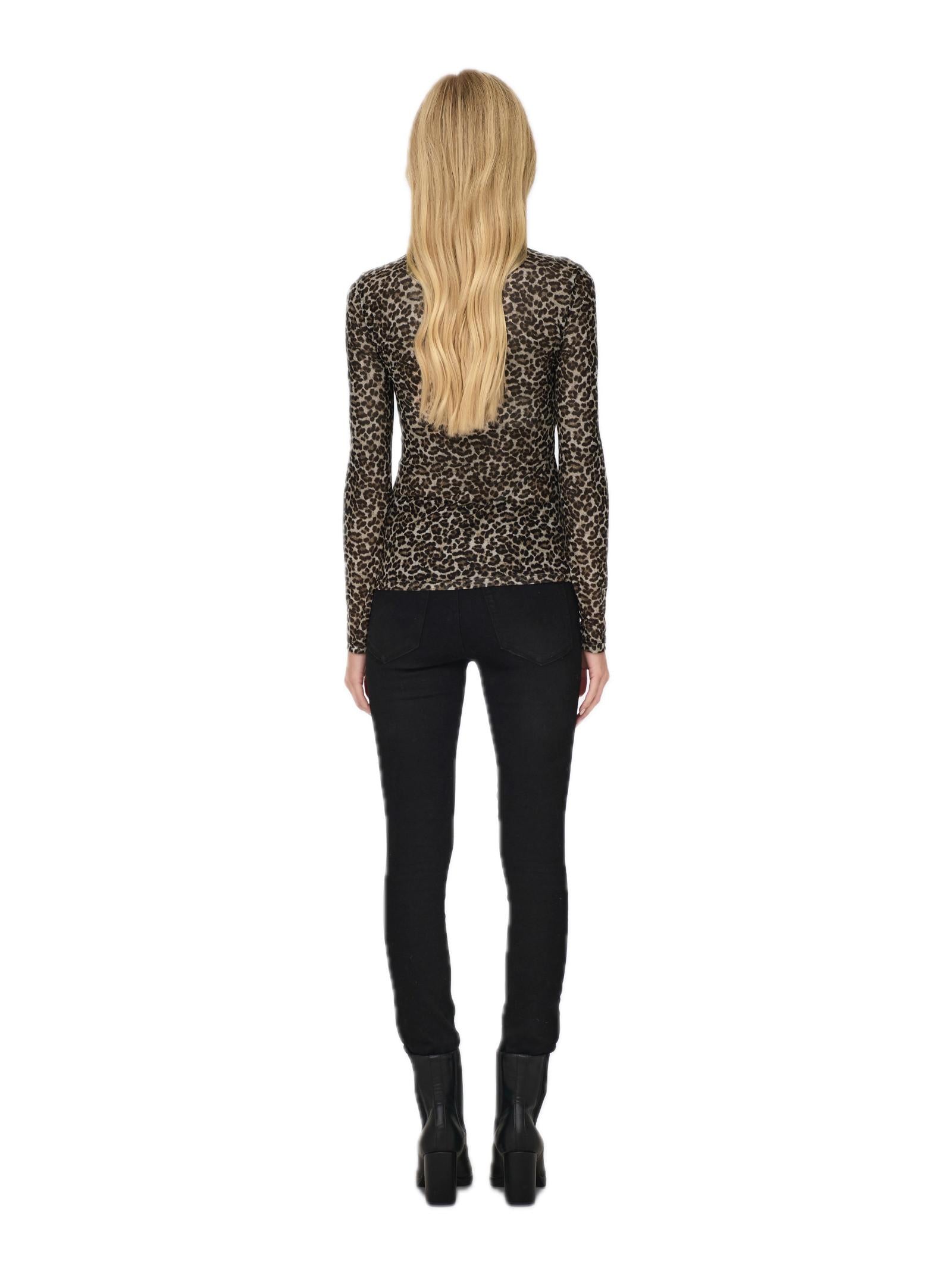 T-shirt Only Erica Maculato con collo alto 15141298 /Pumice Stone ONLY 