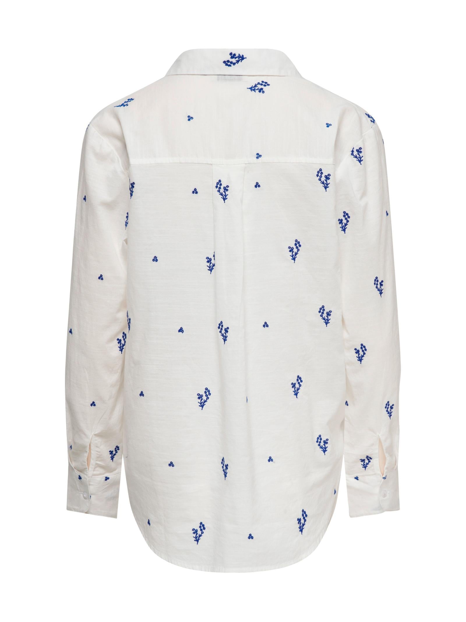 Camicia JDY Bianco Kimie ricami 15351431 /Surf Cloud Dancer JDY 