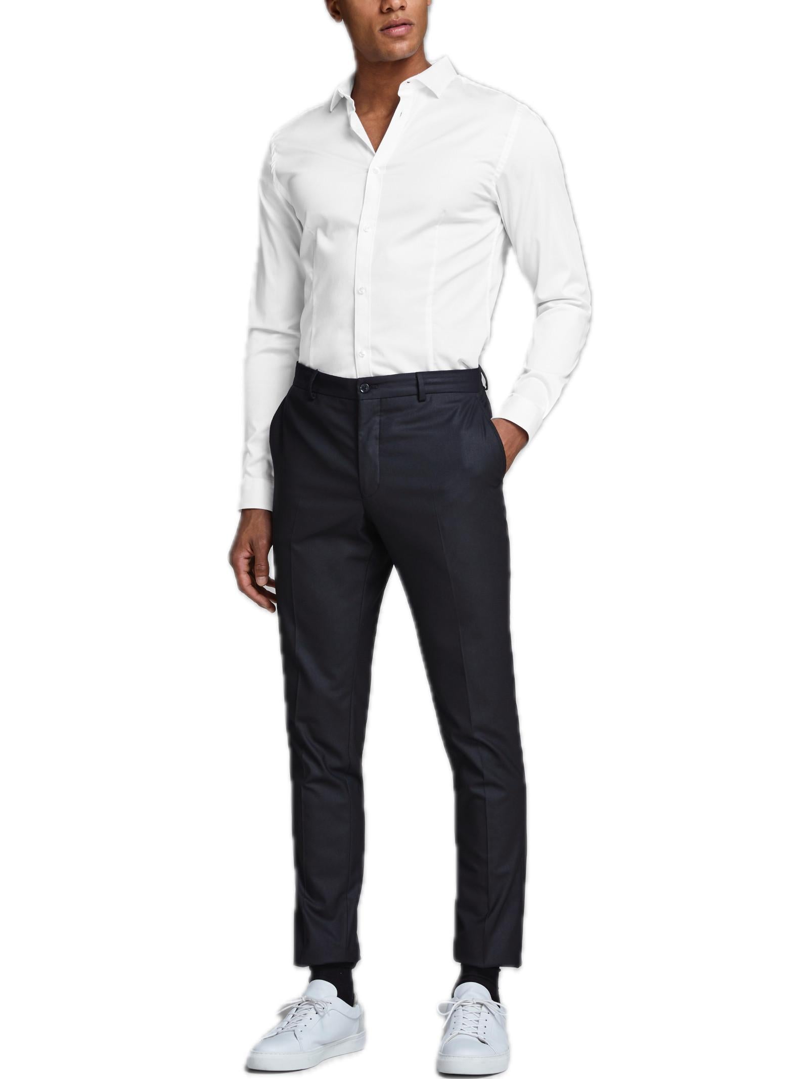 Camicia Jack & Jones Bianca Parma manica lunga 12097662 /White JACK & JONES 