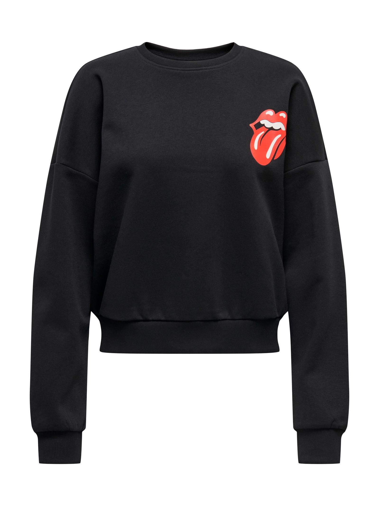 Felpa Only Rolling Stones Nero stampa 15345927 /Black ONLY 