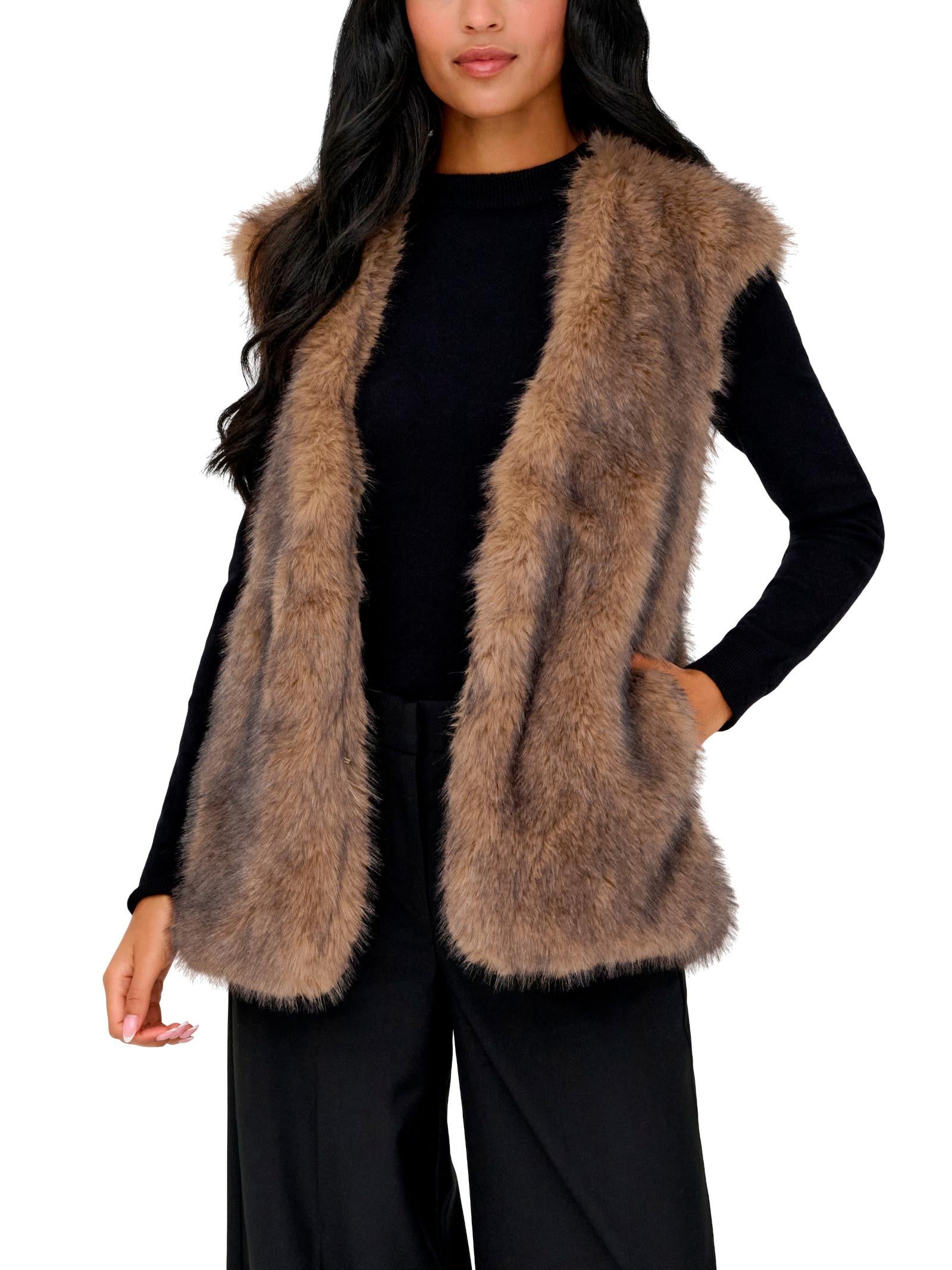 Gilet Only Dawn Nocciola finta pelliccia 15354308 /Tannin ONLY 